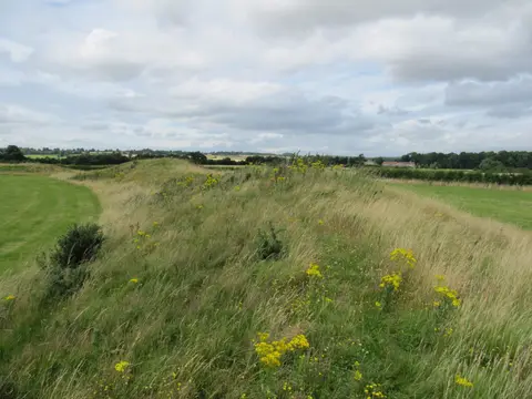 Photo of Thornborough Henges, a henge near Grewelthorpe, North Yorkshire, northern England.