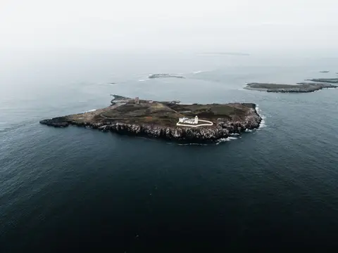 Photo of the Farne Islands, an island in Northumberland, north east England.