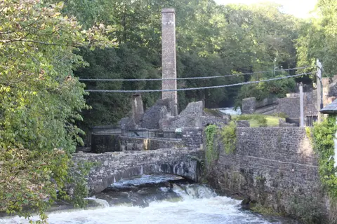 Photo of Aberdulais, a village in Neath Port Talbot, south west Wales.