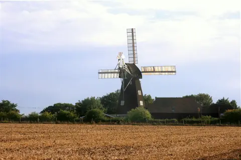 Photo of Sarre Windmill, a windmill in Kent, south east England.