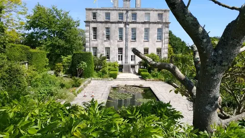 Photo of Kingston Maurward Gardens, a Grade II* registered house & garden near Dorchester, Dorset, south west England.