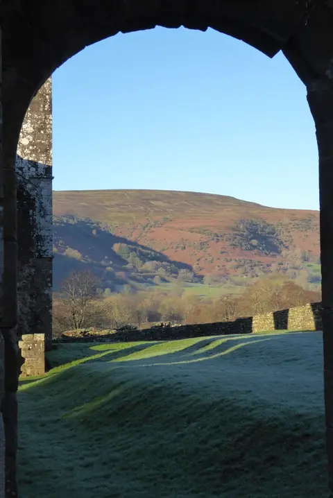 Photo of Llanthony, a village in Bannau Brycheiniog, Monmouthshire, south east Wales.