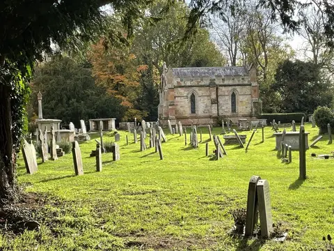 Photo of Ombersley, a village in Worcestershire, central England.