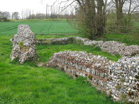 Photo of Faversham Stone Chapel, a ruined chapel in Kent, south east England.