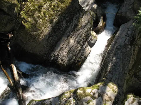 Photo of The Howk, a waterfall near Caldbeck in the Lake District, Cumbria, north west England.