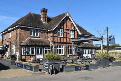 Photo of West Itchenor, a village in Chichester Harbour, West Sussex, south east England.