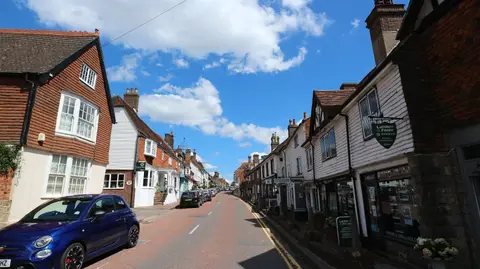 Photo of Mayfield, a village in the High Weald, East Sussex, south east England.