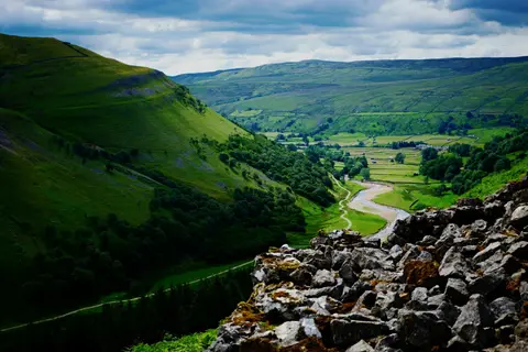 Photo of the Yorkshire Dales, a National Park in England.