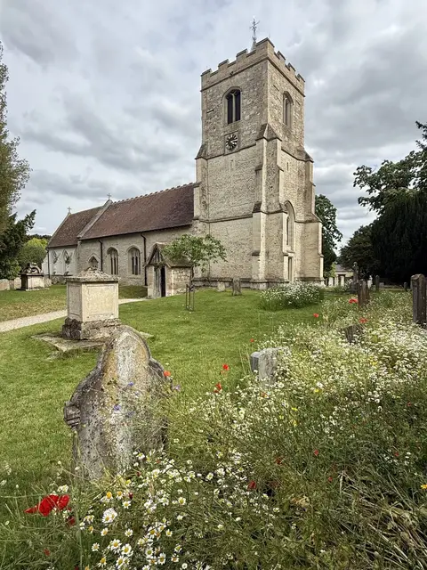 Photo of St Mary the Virgin, Grantchester, a church in Cambridgeshire, eastern England.
