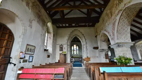 Photo of St Mary's, West Chiltington, a church in West Sussex, south east England.