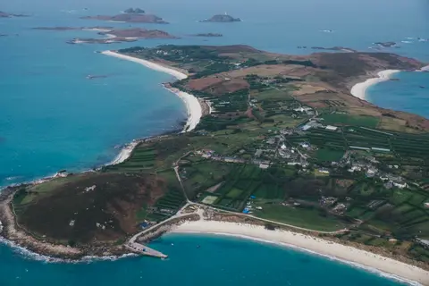 Photo of the Isles of Scilly, an island in Cornwall, south west England.