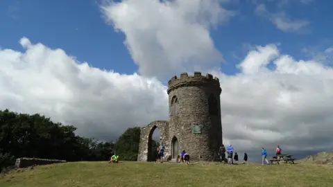 Photo of Old John, a folly near Newtown Linford, Leicestershire, central England.
