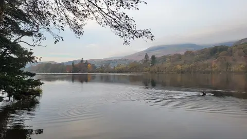Photo of Coniston Water, Monk Coniston, a swimming spot in the Lake District, Cumbria, north west England.