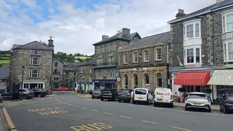 Photo of Dolgellau, a village in Eryri, Gwynedd, north Wales.
