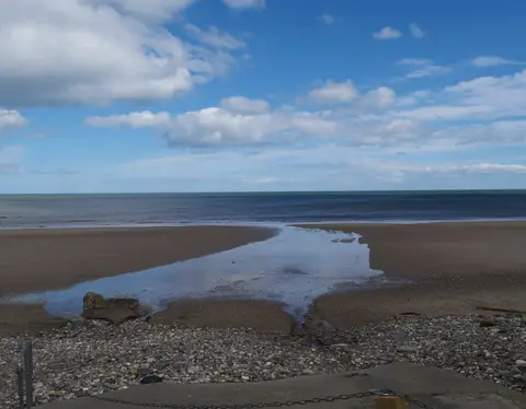 Photo of Reighton, a swimming spot near Filey, North Yorkshire, northern England.