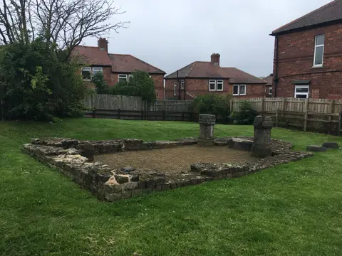Photo of Benwell Roman Temple, a Roman site near Newcastle upon Tyne, Tyne and Wear, north east England.