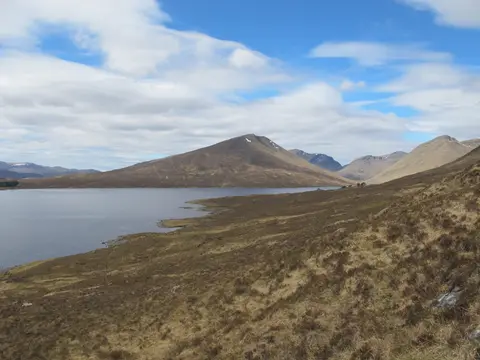 Photo of Loch Monar, a reservoir in Highland, the Scottish Highlands and Islands.