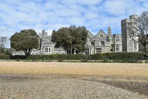 Photo of Netley Castle, a ruined castle near Hamble-le-Rice, Hampshire, south east England.