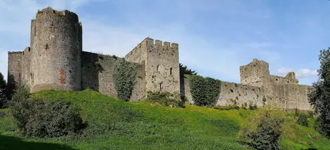 Photo of Chepstow, a village in Monmouthshire, south east Wales.