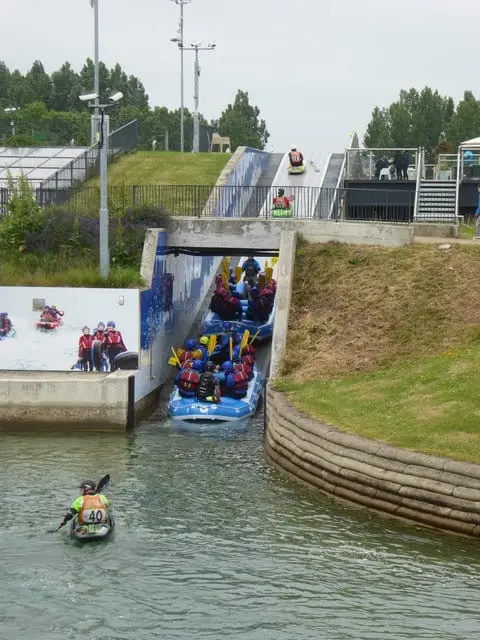 Photo of Lee Valley White Water Centre, a visitor attraction near Waltham Cross, Hertfordshire, eastern England.