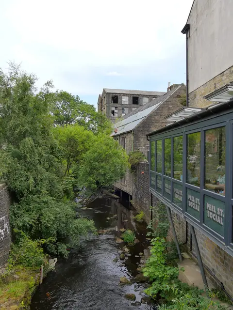 Photo of Marsden, a village in West Yorkshire, northern England.