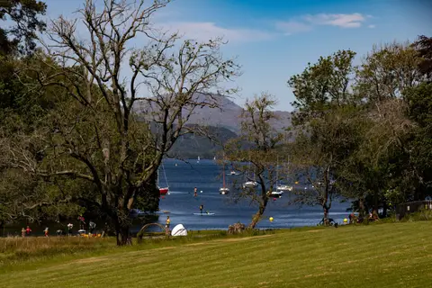 Photo of Windermere, Fellfoot, a swimming spot near Newby Bridge in the Lake District, Cumbria, north west England.
