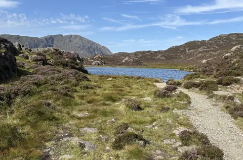 Photo of Innominate Tarn, a tarn near Buttermere in the Lake District, Cumbria, north west England.