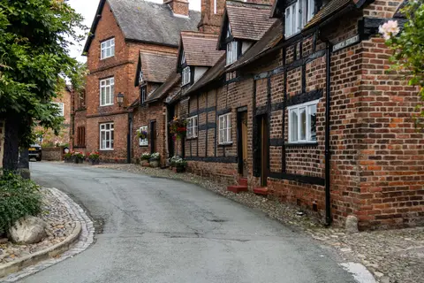 Photo of Great Budworth, a village in Cheshire, north west England.