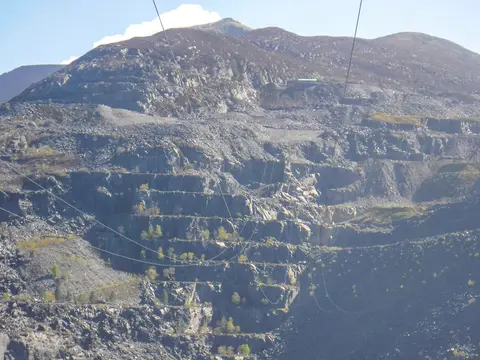 Photo of Penrhyn Quarry, a landmark near Llanberis, Gwynedd, north Wales.