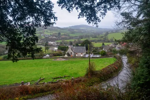 Photo of The Luppitt Inn, a pub in the Blackdown Hills, Devon, south west England.