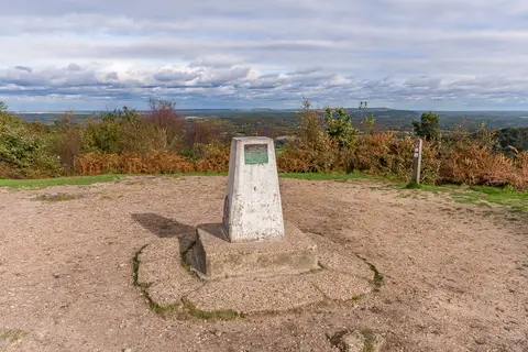 Photo: Gibbet Hill, a viewpoint near Haslemere, Surrey, south east England.