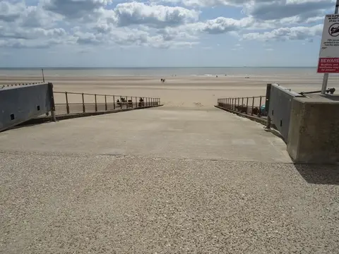 Photo of Dymchurch, a swimming spot near New Romney, Kent, south east England.
