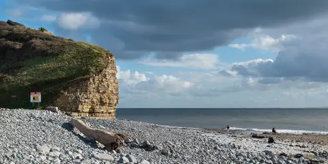 Photo of Llantwit Major Beach, a beach in the Vale of Glamorgan, south east Wales.