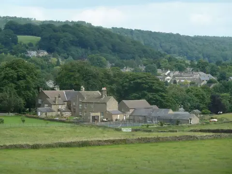 Photo of Fischer's Baslow Hall, a restaurant in the Peak District, Derbyshire, central England.