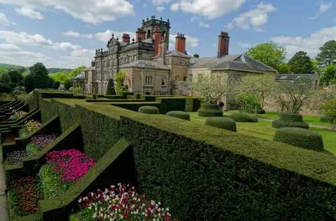 Photo of Biddulph Grange, a Grade I registered house & garden near Astbury, Staffordshire, central England.