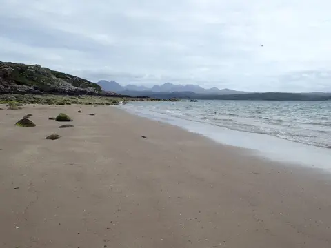 Photo of Big Sand Beach, a beach near Gairloch in the Wester Ross, Highland, the Scottish Highlands and Islands.