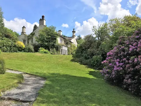 Photo of Rydal Mount, a Grade II registered house & garden in the Lake District, Cumbria, north west England.