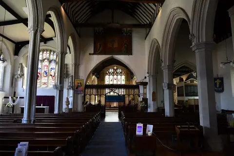 Photo of St Peter's, Titchfield, a church in Hampshire, south east England.