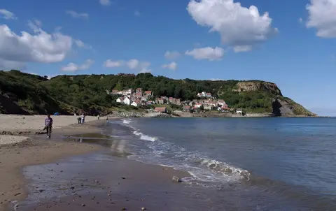 Photo of Runswick Bay, a village in the North York Moors, North Yorkshire, northern England.
