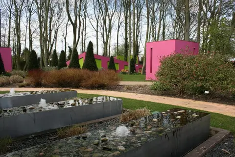 Photo of Springfields Festival Gardens, a garden near Spalding, Lincolnshire, central England.