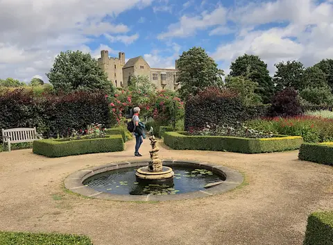 Photo of Helmsley Walled Garden, a garden in the North York Moors, North Yorkshire, northern England.