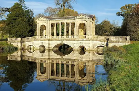 Photo of Stowe, a Grade I registered house & garden in Buckinghamshire, south east England.