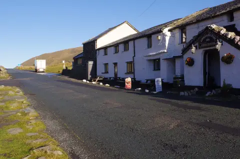 Photo of The Kirkstone Pass Inn, a pub near Ambleside in the Lake District, Cumbria, north west England.