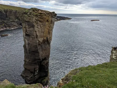 Photo of Yesnaby, a visitor attraction near Stromness in Hoy and West Mainland, the Orkney Islands, the Scottish Highlands and Islands.