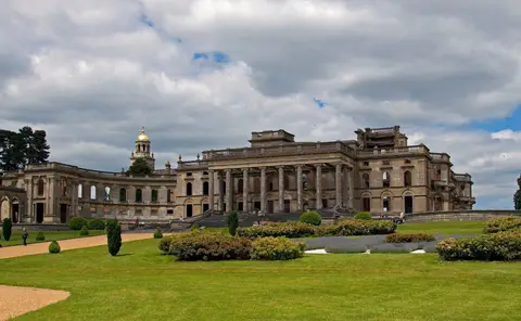 Photo of Witley Court, a Grade II* registered house & garden near Great Witley, Worcestershire, central England.