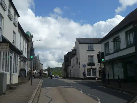 Photo of Lostwithiel, a village in Cornwall, south west England.