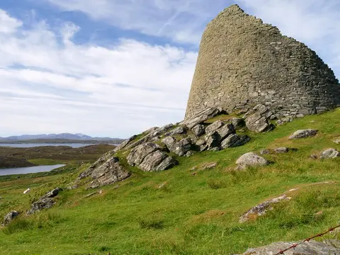 Photo of Dun Carloway, a broch in Na h-Eileanan Siar, the Scottish Highlands and Islands.