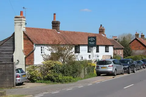 Photo of The Gallipot Inn, a pub near Hartfield in the High Weald, East Sussex, south east England.