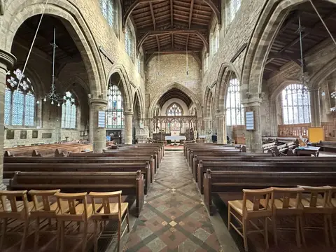 Photo of St Mary's Church, Bloxham, a church in Oxfordshire, south east England.