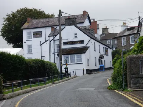 Photo of The Black Lion (New Quay), a pub in Ceredigion, mid Wales.